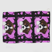 SAINT BERNARD HOND  GOLFHANDDOEK (Horizontaal)