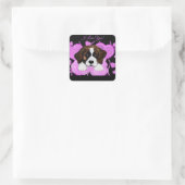 SAINT BERNARD HOND VIERKANTE STICKER (Tas)