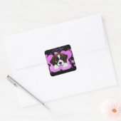 SAINT BERNARD HOND VIERKANTE STICKER (Envelop)