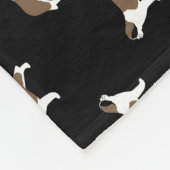 Saint Bernard Hondenras Pattern Fleece Deken (Hoek)