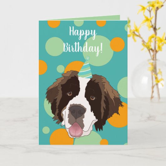  Saint Bernard Kaart (Gele Bloem)