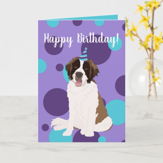  Saint Bernard Kaart (Gele Bloem)