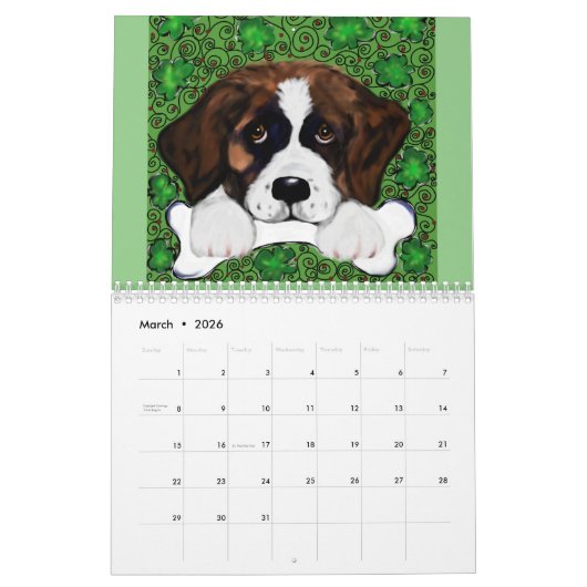 Saint Bernard Kalender (Mar 2026)