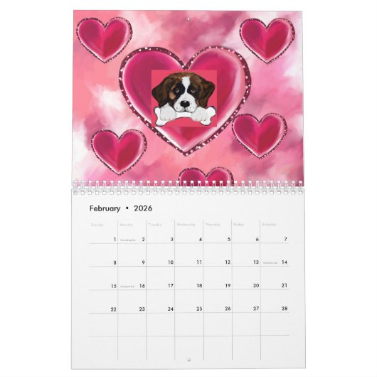Saint Bernard Kalender (Feb 2026)