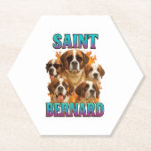 Saint Bernard Kartonnen Onderzetters (Voorkant)