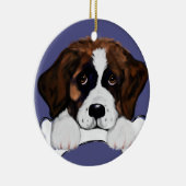 Saint Bernard Keramisch Ornament (Rechts)