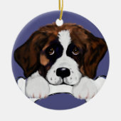 Saint Bernard Keramisch Ornament (Voorkant)