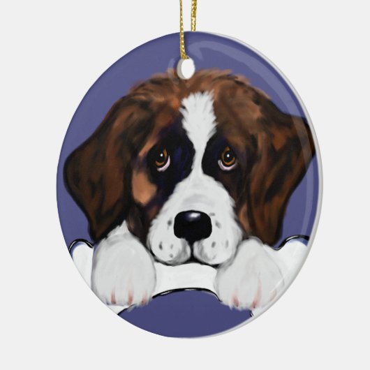 Saint Bernard Keramisch Ornament (Links)
