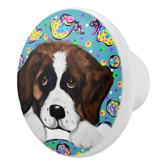 Saint Bernard Keramische Knop (Rechts)
