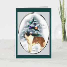 Saint Bernard kerstcadeaus Feestdagen Kaart