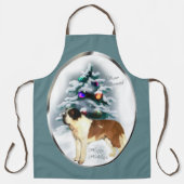 Saint Bernard kerstcadeaus Schort (Voorkant)