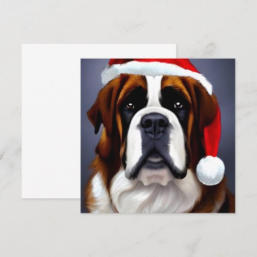 Saint Bernard Kerstmis (Voorkant / Achterkant)