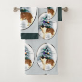Saint Bernard Kerstmis Bad Handdoek (Insitu)