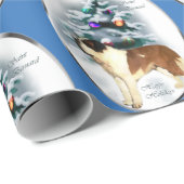 Saint Bernard Kerstmis Cadeaupapier (Rol Hoek)