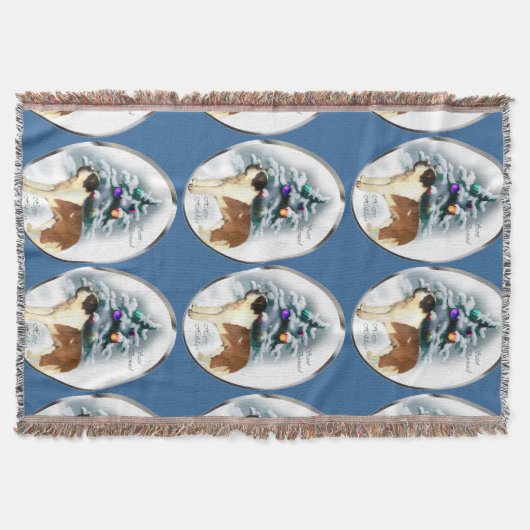 Saint Bernard Kerstmis Deken (Voorkant)