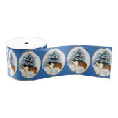 Saint Bernard Kerstmis Grosgrain Lint (Spoel)
