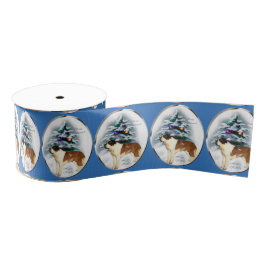 Saint Bernard Kerstmis Grosgrain Lint