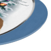 Saint Bernard Kerstmis Snijplank (Hoek)