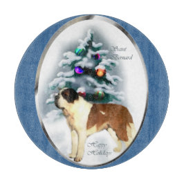 Saint Bernard Kerstmis Snijplank