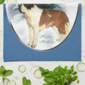 Saint Bernard Kerstmis Theedoek