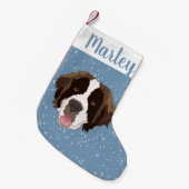 Saint Bernard Kleine Kerstsok (Voorkant (Hangend))