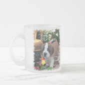 Saint Bernard Kunstgeschenken Matglas Koffiemok (Links)