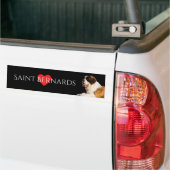 Saint Bernard Lover Bumpersticker (Op Truck)