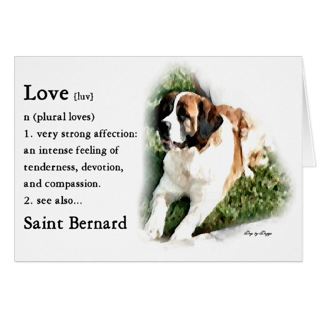 Saint Bernard Lovers (Voorkant Horizontaal)