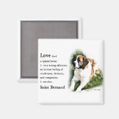 Saint Bernard Lovers Magneet (Voorkant / Achterkant)