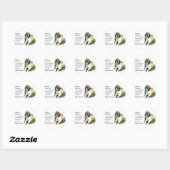 Saint Bernard Lovers Ronde Sticker (Vel)