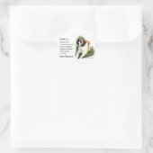 Saint Bernard Lovers Ronde Sticker (Tas)