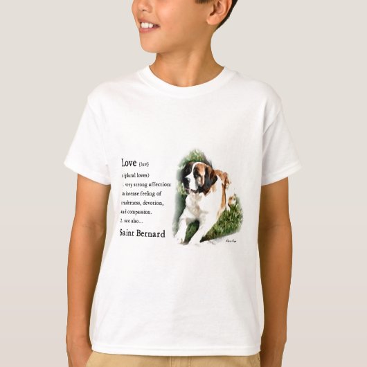 Saint Bernard Lovers T-shirt (Voorkant)