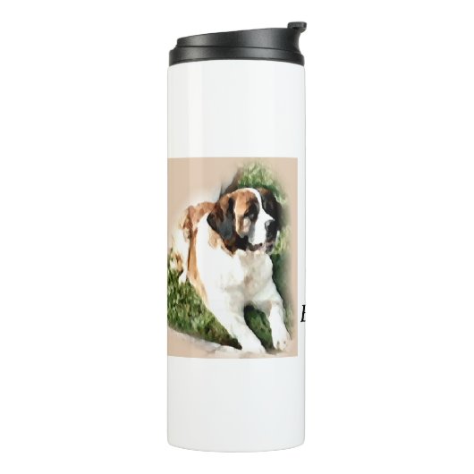 Saint Bernard Lovers Thermosbeker (Gedraaid links)