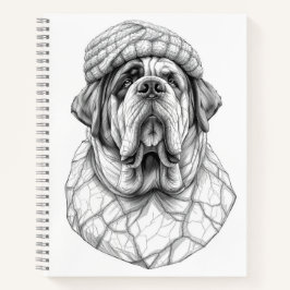 Saint Bernard Marble Statue Antique Style Notebook Notitieboek