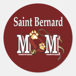 Saint Bernard MOM Gifts Ronde Sticker
