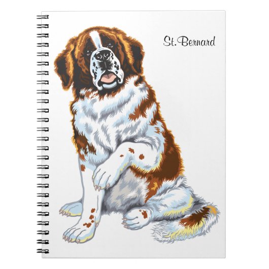 saint bernard notitieboek (Voorkant)