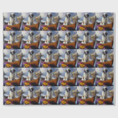 Saint Bernard op een peddel: Een Schilderachtig av Cadeaupapier (Vlak)