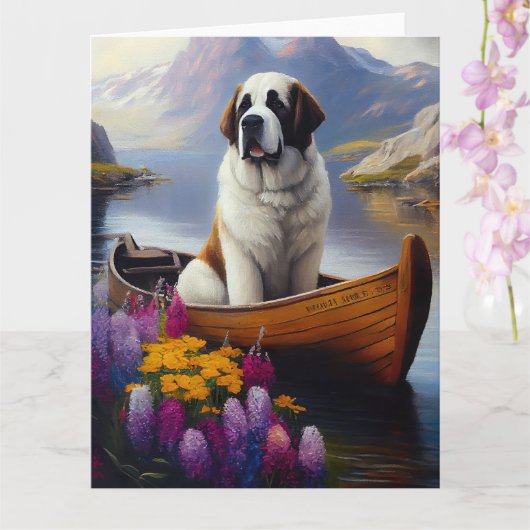 Saint Bernard op een peddel: Een Schilderachtig av Kaart (Orchidee)