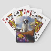 Saint Bernard op een peddel: Een Schilderachtig av Pokerkaarten (Achterkant)