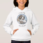 Saint Bernard Painting - Cute Original Dog Art (Voorkant)