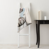 Saint Bernard Painting - Cute Original Dog Art Sherpa Deken (In situ)