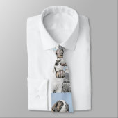 Saint Bernard Painting - Cute Original Dog Art Stropdas (Gebonden)