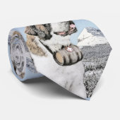 Saint Bernard Painting - Cute Original Dog Art Stropdas (Opgerold)