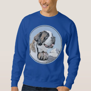 Saint Bernard Painting - Cute Original Dog Art Trui