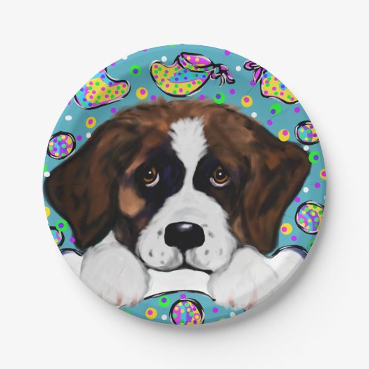 Saint Bernard Papieren Bordje (Voorkant)