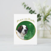 Saint Bernard Peace Briefkaart (Staand voorkant)