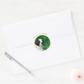 Saint Bernard Peace Ronde Sticker (Envelop)