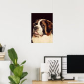 Saint Bernard Poster (Thuiskantoor)