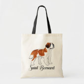 Saint Bernard Puppy Dog - Love St. Bernard Tote Bag (Voorkant)