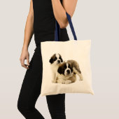 Saint Bernard Puppy Dog - Love St. Bernard Tote Bag (Voorkant (product))